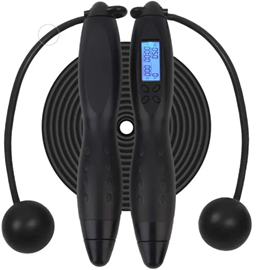Digital Skipping Rope Black