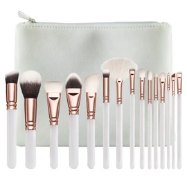 White Makeup Brush Set